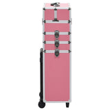 Vidaxl Makeup Trolley Aluminium Pink