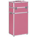 Vidaxl Makeup Trolley Aluminium Pink