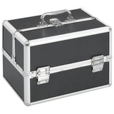 Vidaxx Schminkkoffer 22x30x21 cm Aluminium schwarz