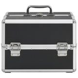 Vidaxx Schminkkoffer 22x30x21 cm Aluminium schwarz