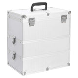 Vidaxl Make -up -Koffer 37x24x40 cm Aluminium Silber gefärbt