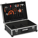 Vidaxl Tool Case 46x33x16 cm aluminium sort