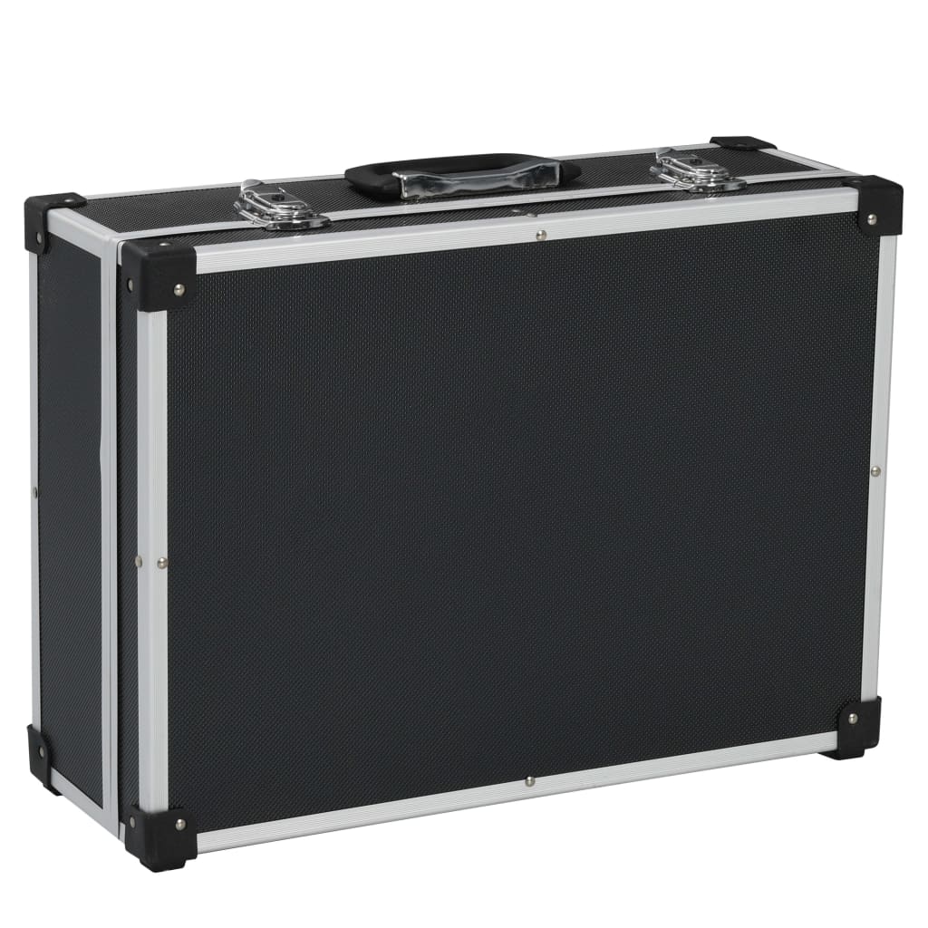 Vidaxl Tool Case 46x33x16 cm aluminium sort