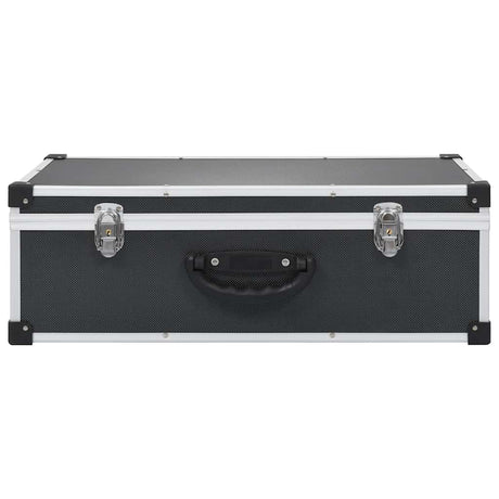 Vidaxl CD -Koffer für 80 CDs Aluminium ABS schwarz