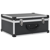 Vidaxl -CD -Koffer für 60 CDs Aluminium ABS Schwarz