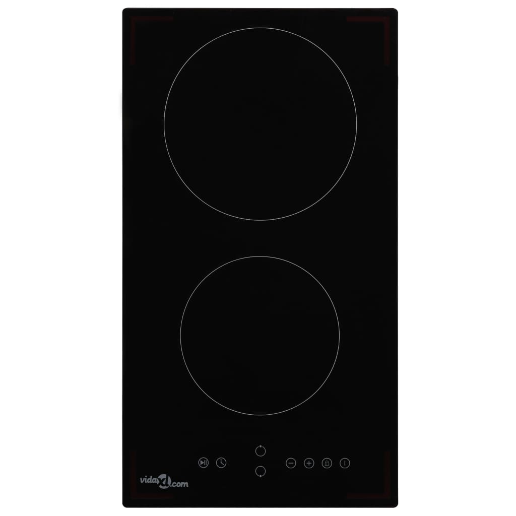 Vidaxl Ceramic hob with 2 cooking zones touch control 3000 W