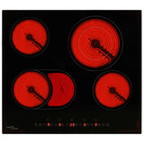 Vidaxl Keramik -Kochfeld mit 4 Kochzonen Touch Control 6600 W