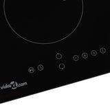 VIDAXL -Induktionskochfeld mit 2 Kochzonen Touch Control 3500 W Glas