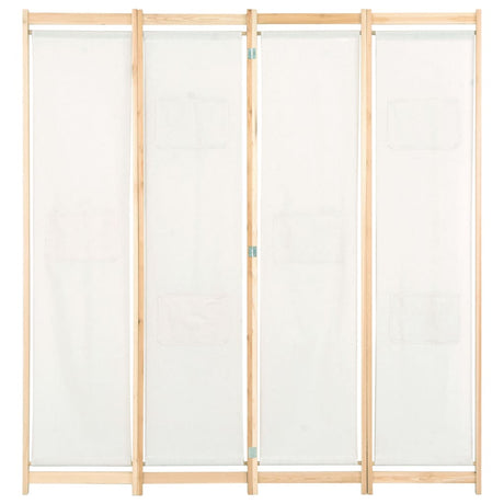 Vidaxl kamerscherm met 4 panelen 160x170x4 cm stof crème