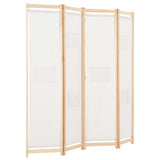 Vidaxl kamerscherm met 4 panelen 160x170x4 cm stof crème