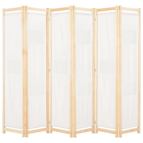 Vidaxl kamerscherm met 6 panelen 240x170x4 cm stof crème