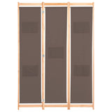 Vidaxl kamerscherm met 3 panelen 120x170x4 cm stof bruin