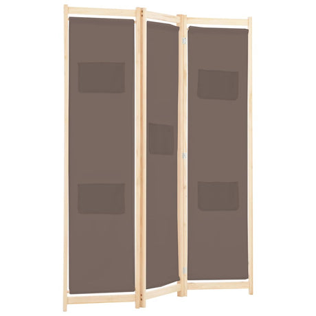 Vidaxl kamerscherm met 3 panelen 120x170x4 cm stof bruin