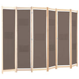 Vidaxl kamerscherm met 6 panelen 240x170x4 cm stof bruin