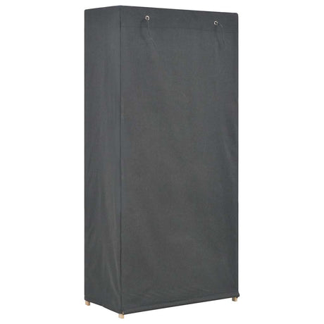 Vidaxl kledingkast 3-laags 79x40x170 cm stof grijs