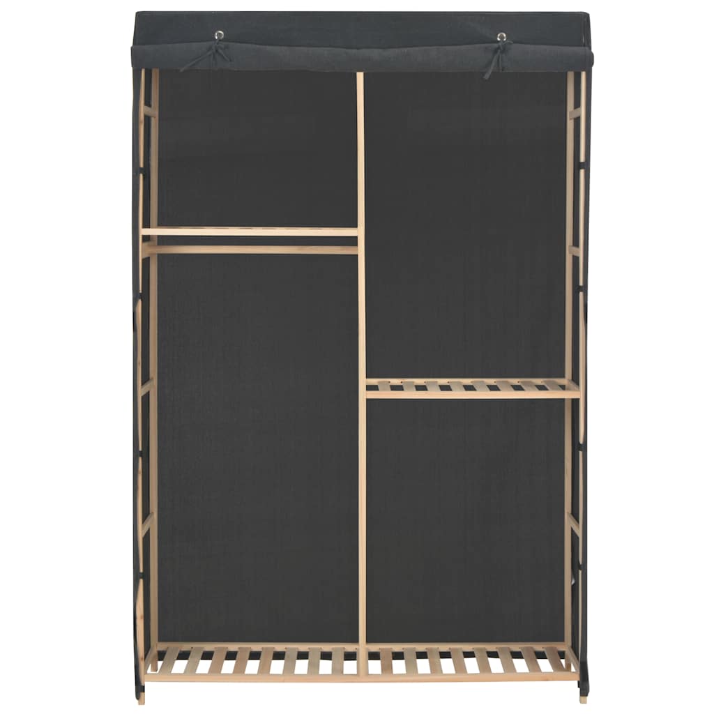 Vidaxl kledingkast 3-laags 110x40x170 cm stof grijs