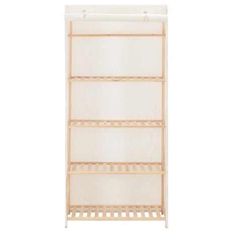 Vidaxl kledingkast 79x40x170 cm stof wit
