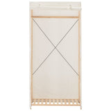 Vidaxl kledingkast 79x40x170 cm stof wit