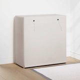 Vidaxl -Schuhschrank mit Abdeckung 79x40x80 cm Stoff weiß