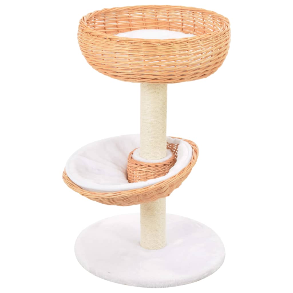 Post de raspado de gatos Vidaxl con rasguños de sisal, por supuesto, Willow Wood