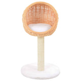Vidaxl Cat Scraping Post mit Schwesternkratzer natürlich Willow Wood