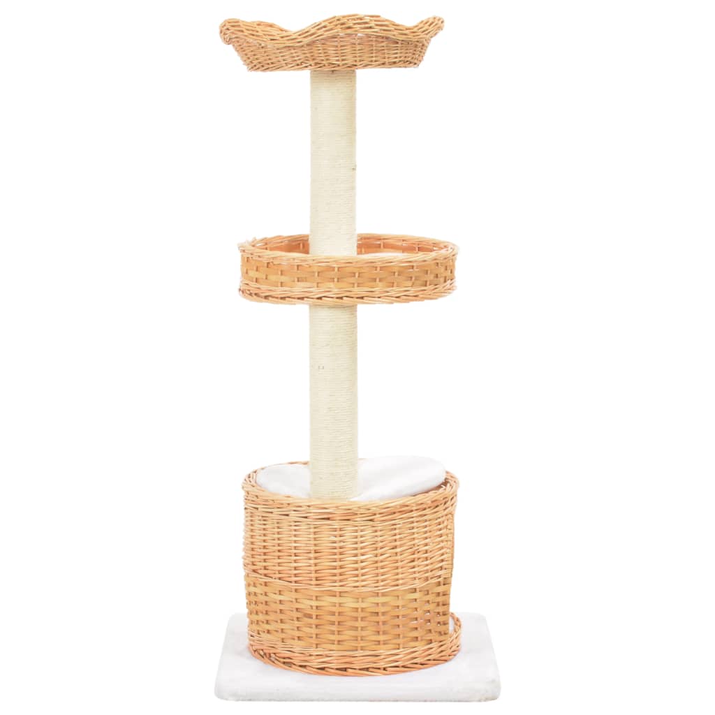 Vidaxl Cat Stracing Post avec sisal grattant bien sûr Willow Wood