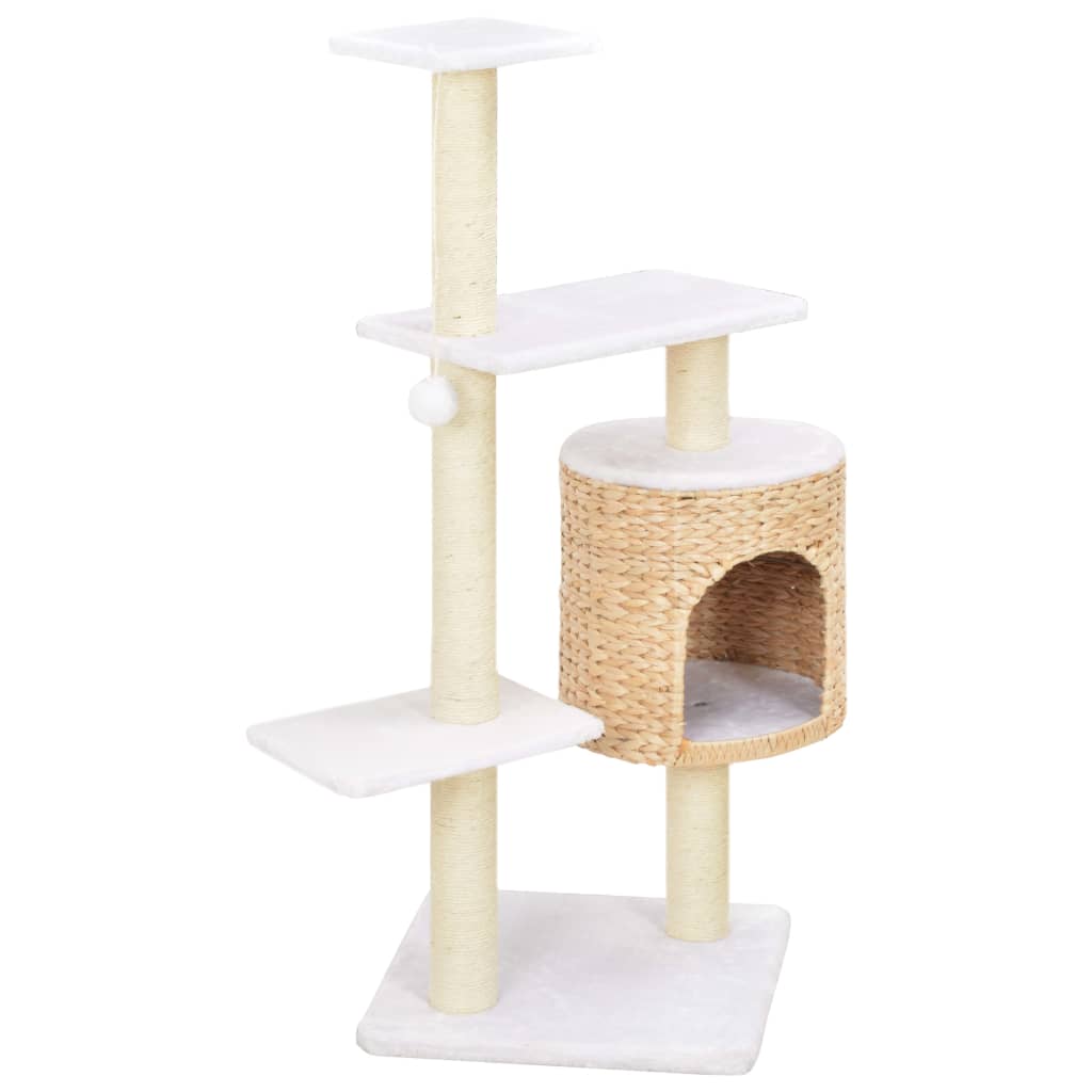 Vidaxl Cat Scratching Post avec sisal grattant une pile d'herbes marines