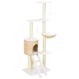 Vidaxl Cat Scratching Post avec sisal grattant une pile d'herbes marines