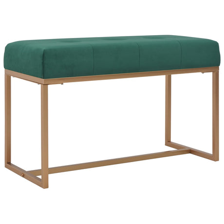 Vidaxl bankje 80 cm fluweel groen