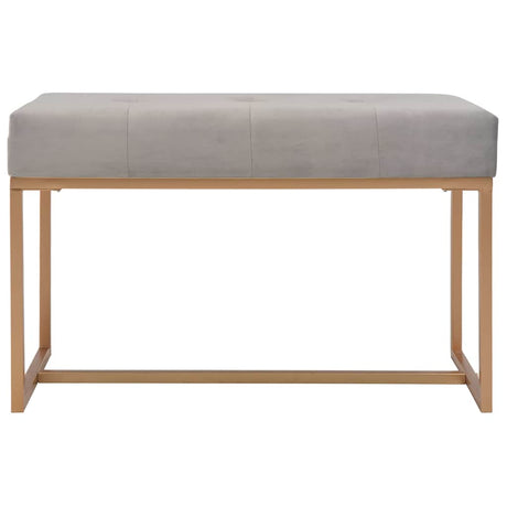 Vidaxl bankje 80 cm fluweel grijs