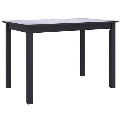 Vidaxl eettafel 114x71x75 cm massief rubberwood zwart