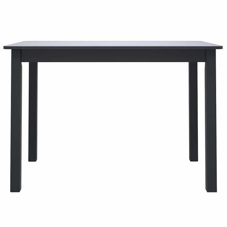Vidaxl eettafel 114x71x75 cm massief rubberwood zwart