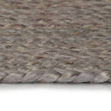 Vidaxl rug handmade around 120 cm jute gray