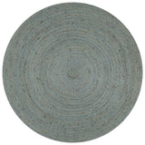 Vidaxl rug handmade around 90 cm jute olive green