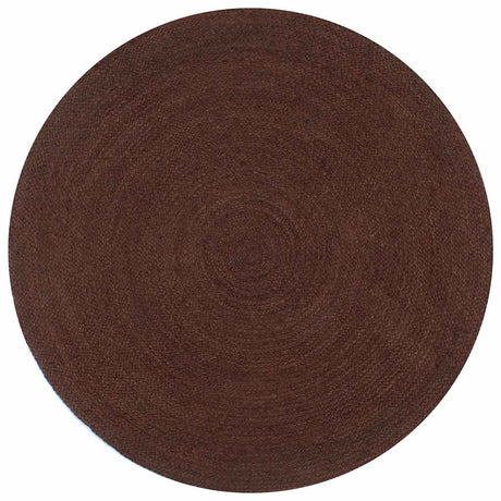 Vidaxl Teppich handgefertigt um 150 cm Jute Braun