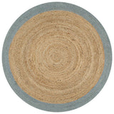 Vidaxl Teppich handgefertigt mit Olivengrenze 120 cm Jute