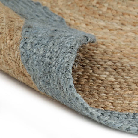 Vidaxl Teppich handgefertigt mit Olivengrenze 120 cm Jute