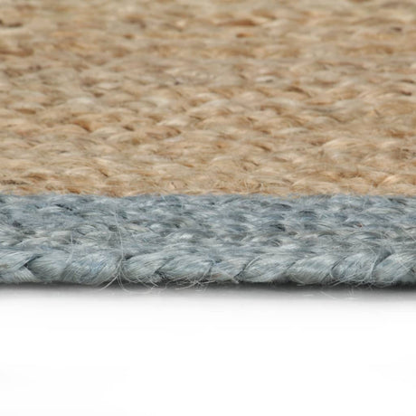 Vidaxl Teppich handgefertigt mit Olivengrenze 120 cm Jute