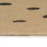 Vidaxl-Teppich handgefertigt mit Tupfendruck 150 cm Jute