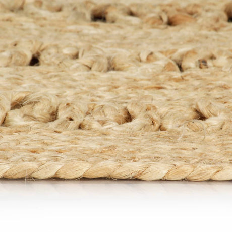 Vidaxl Teppich handgefertigt 120 cm geflochtener Jute