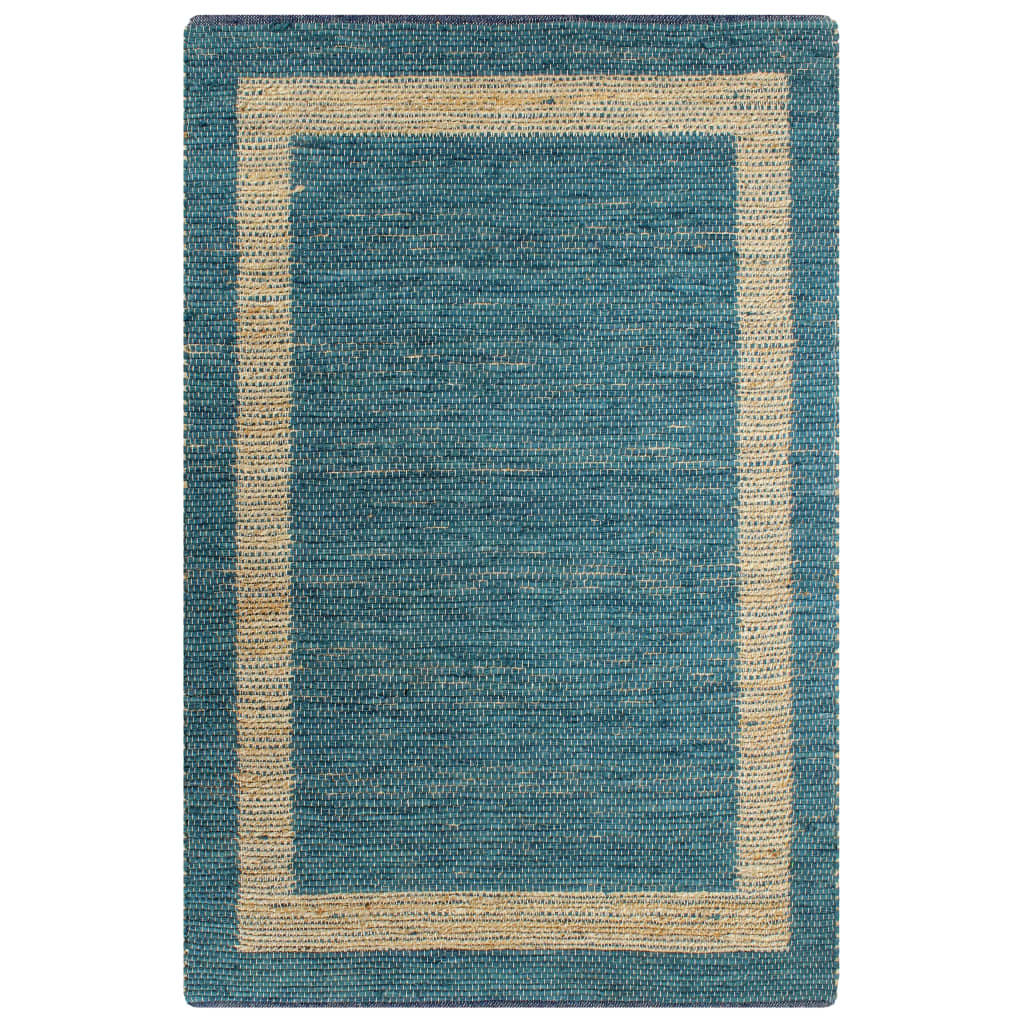 Vidaxl rug handmade 160x230 cm jute blue