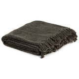 Vidaxx Plaid 160x210 cm Baumwolle Anthrazit und Braun