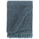 VidaXL Plaid 220x250 cm Baumwolle Indigoblau