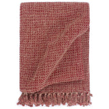 Vidaxl Plaid 125x150 cm Vino di cotone rosso