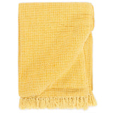 Vidaxx Plaid 125x150 cm Baumwolle senfgelb