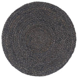 Vidaxl -Placemats 4 Sts um 38 cm Jute dunkelgrau