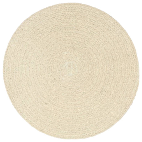 VidaXL Tischsets 6 Stück rund 38 cm Baumwolle natur