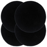 VidaXL Tischsets 4 Stück rund 38 cm Baumwolle einfarbig schwarz