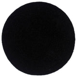 VidaXL Tischsets 6 Stück rund 38 cm Baumwolle einfarbig schwarz