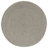 VIDAXL SCATEMATS 4 STS RUND 38 cm Baumwollschaltgrau